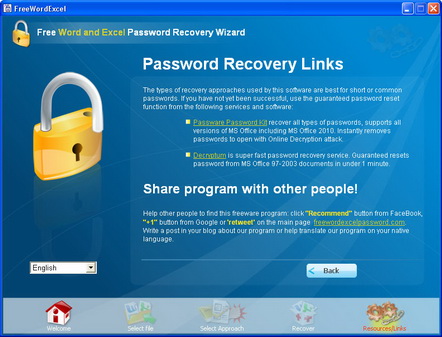 Password recovery software and services.