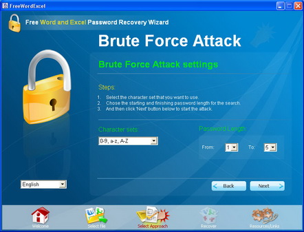 Brute force attack settings.